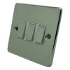 Trim Rounded Polished Chrome Light Switch - Click to see large image