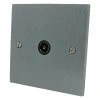 Trim Satin Chrome TV Socket - Click to see large image