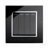 Rocker Light Switch 4 Gang - Single Plate