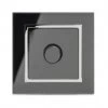 RetroTouch Crystal Black Glass with Chrome Trim LED Dimmer - Click to see large image