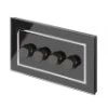 4 Gang 200W 2 Way LED (Trailing Edge) Dimmer (Min Load 1W, Max Load 200W)