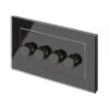 4 Gang 200W 2 Way LED (Trailing Edge) Dimmer (Min Load 1W, Max Load 200W)