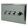 Mondo Polished Chrome Intelligent Dimmer - Click to see large image