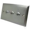 Mondo Satin Chrome Toggle (Dolly) Switch - Click to see large image