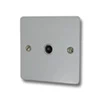 Slim Polished Chrome TV Socket - Click to see large image