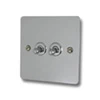 Slim Polished Chrome Toggle (Dolly) Switch - Click to see large image