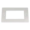 Slim Satin Chrome Modular Plate - Click to see large image