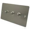 Slim Satin Stainless Toggle (Dolly) Switch - Click to see large image