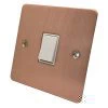 Slim Classic Brushed Copper 20 Amp Switch - Click to see large image