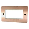 Slim Classic Brushed Copper Modular Plate - Click to see large image