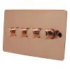 Slim Polished Copper Intelligent Dimmer - Click to see large image