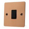 Slim Polished Copper Light Switch - Click to see large image