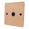 Slim Polished Copper TV Socket - Click to see large image