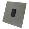 Slim Satin Chrome Light Switch - Click to see large image