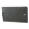 Slim Dark Pewter Blank Plate - Click to see large image