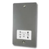 Slim Dark Pewter Shaver Socket - Click to see large image