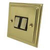 Victoria Polished Brass Light Switch - Click to see large image