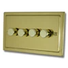 Victoria Polished Brass Intelligent Dimmer - Click to see large image