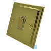 Victoria Polished Brass Light Switch - Click to see large image