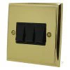 Style Polished Brass Light Switch - Click to see large image