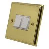 Style Polished Brass Light Switch - Click to see large image