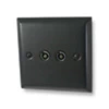 Grande Black TV Socket - Click to see large image