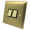 Grande Satin Brass Light Switch - Click to see large image