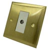 Grande Satin Brass Time Lag Staircase Switch - Click to see large image