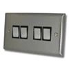 Grande Satin Stainless Light Switch - Click to see large image