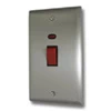 Grande Satin Stainless Cooker (45 Amp Double Pole) Switch - Click to see large image