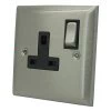 Grande Satin Stainless Switched Plug Socket - Click to see large image