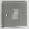 Ensemble Brushed Chrome Light Switch - Click to see large image