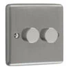 Ensemble Brushed Chrome Intelligent Dimmer - Click to see large image