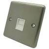 Ensemble Brushed Steel Telephone Master Socket - Click to see large image