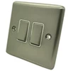 Ensemble Brushed Steel Light Switch - Click to see large image