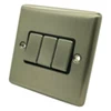 Ensemble Brushed Steel Light Switch - Click to see large image