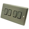 Ensemble Brushed Steel Light Switch - Click to see large image