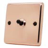 Timeless Classic Polished Copper Toggle (Dolly) Switch - Click to see large image