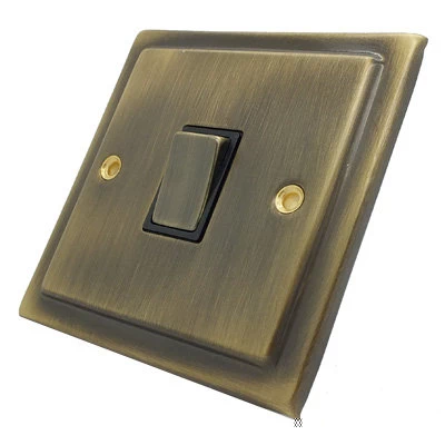 Victoria Antique Brass Light Switch