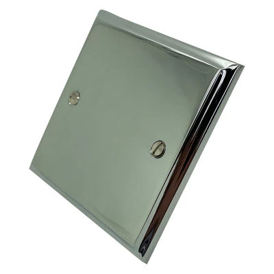 Style Polished Chrome Blank Plate