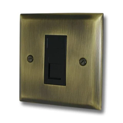 Grande Antique Brass RJ45 Network Socket