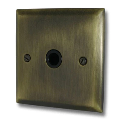 Grande Antique Brass Flex Outlet Plate