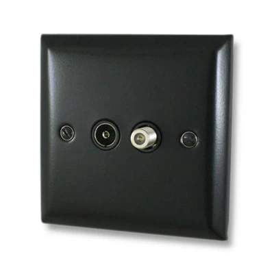 Grande Black TV and SKY Socket