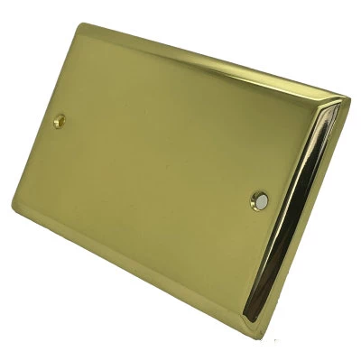 Grande Polished Brass Blank Plate