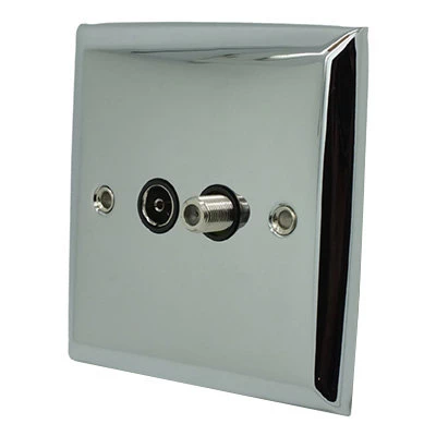 Grande Polished Chrome TV and SKY Socket