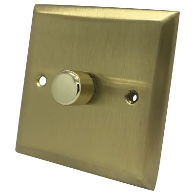 Grande Satin Brass Intelligent Dimmer