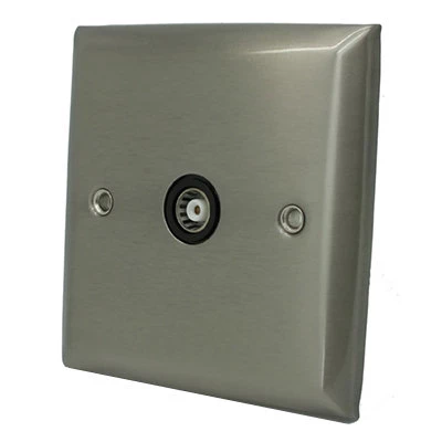 Grande Satin Stainless TV Socket