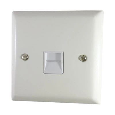 Grande White Telephone Master Socket