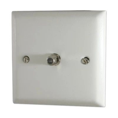 Grande White Satellite Socket (F Connector)