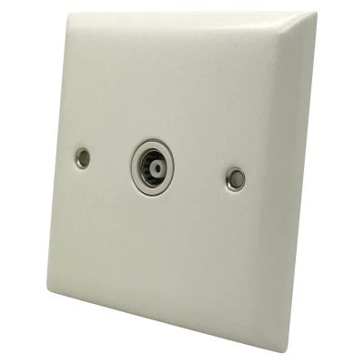 Grande White TV Socket